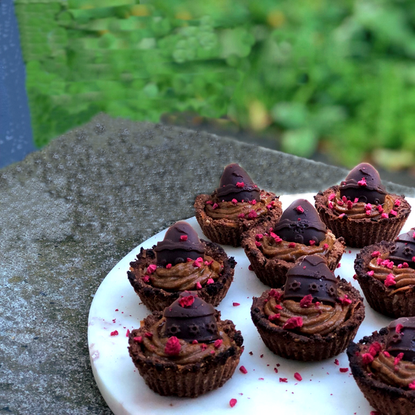 Choc Raspberry + Caramel Easter Egg Nests