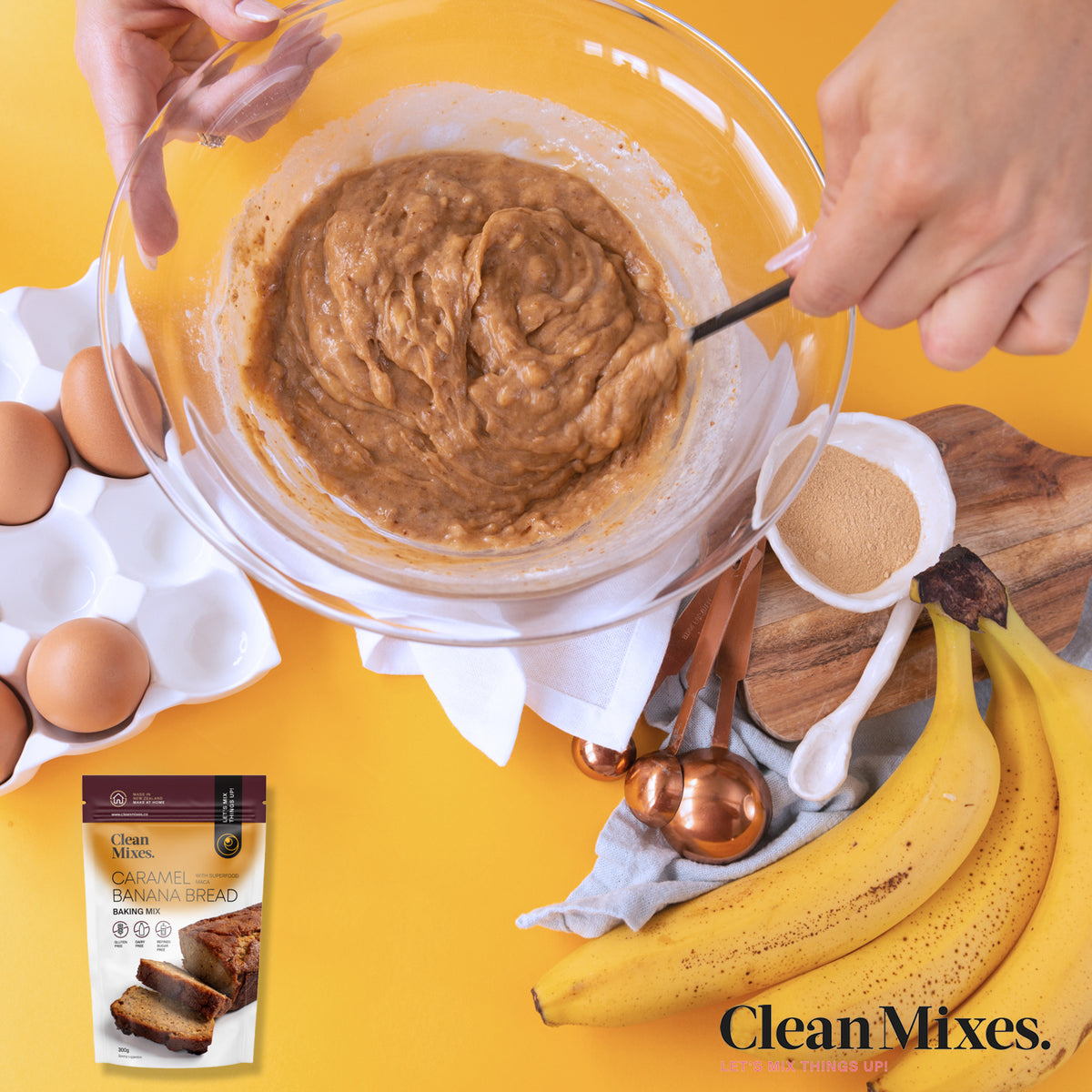 Caramel Banana Bread Baking Mix 300g