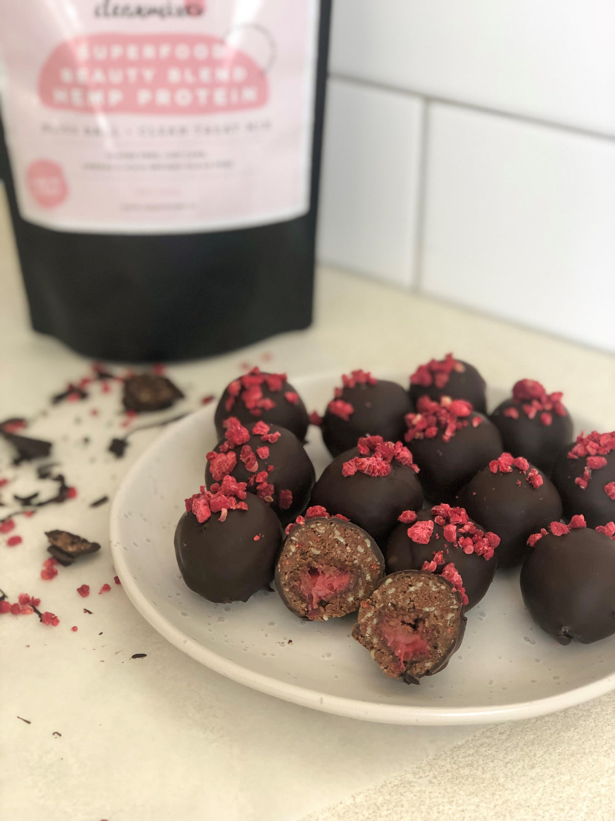 Choc Strawberry Bliss Balls